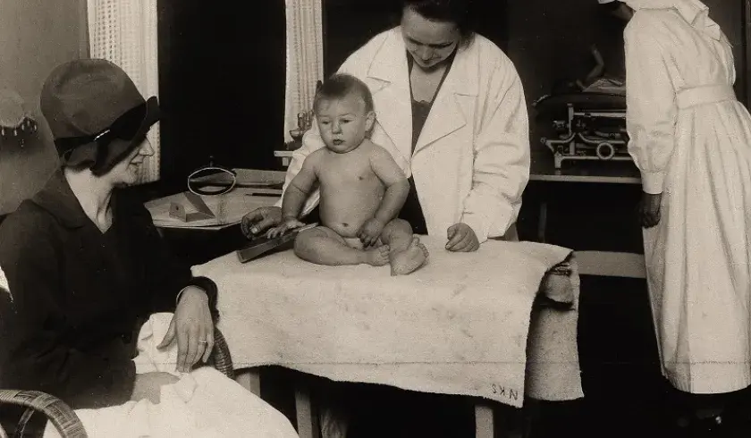 Helsestasjon startet av Sanitetskvinnene