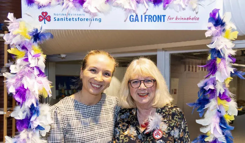 Forsker Thea Persberg Støle og seniorrådgiver på Kvinnehelse i Sanitetskvinnene Elisabeth T. Swärd