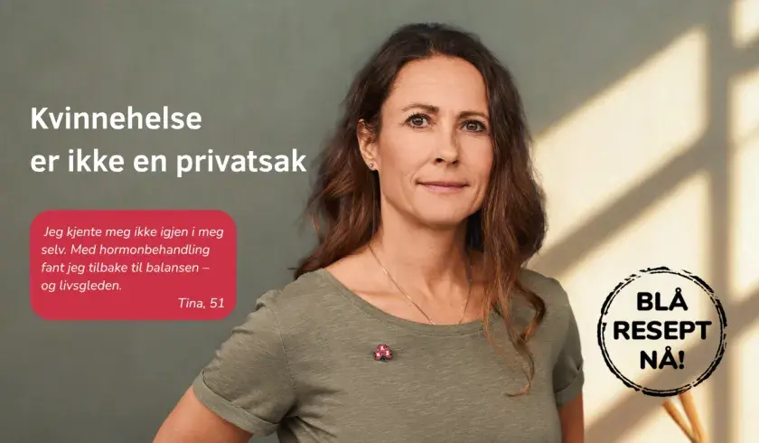 Hormonbehandling for overgangsplager på blåresept