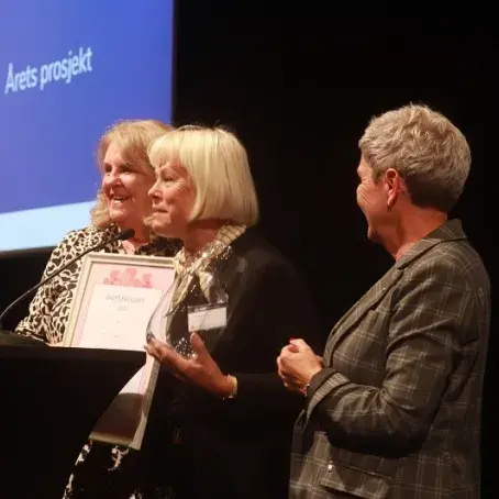 Årets prosjekt - bildet av vinnere Kristiansand SF